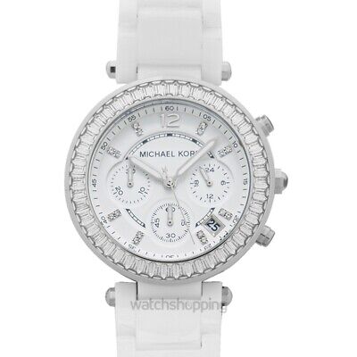 Michael Kors Parker White Dial White Leather Strap Watch for Women - MK5848 Buy Now By Michael Kors