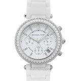 Michael Kors Parker White Dial White Leather Strap Watch for Women - MK5848 Buy Now By Michael Kors