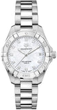 Tag Heuer Aquaracer Diamonds White Mother of Pearl Dial Silver Steel Strap Watch for Women - WBD1314.BA0740 Buy Now By Tag Heuer