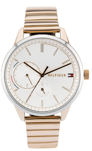 Tommy Hilfiger Brooke Silver Dial Rose Gold Steel Strap Watch for Women - 1782021 Buy Now By Tommy Hilfiger