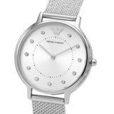 Emporio Armani Kappa Silver Dial Silver Mesh Bracelet Watch For Women - AR11128 Buy Now By Emporio Armani