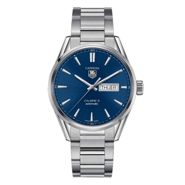Tag Heuer Carrera Automatic Blue Dial Silver Steel Strap Watch for Men - WAR201E.BA0723 Buy Now By Tag Heuer