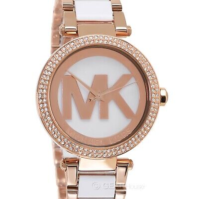 Michael Kors Parker White Dial Two Tone Steel Strap Watch for Women - MK6365 Buy Now By Michael Kors