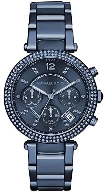 Michael Kors Parker Chronograph Blue Dial Blue Steel Strap Watch For Women - MK6418 Buy Now By Michael Kors