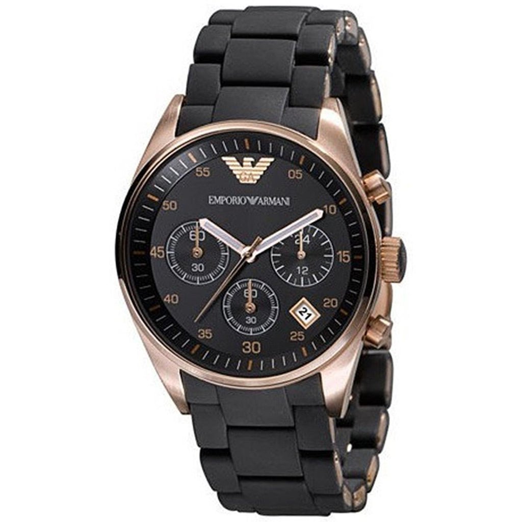 Emporio Armani Sportivo Black Dial Black Steel Strap Watch For Women - AR5906 Buy Now By Emporio Armani