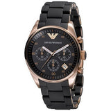 Emporio Armani Sportivo Black Dial Black Steel Strap Watch For Women - AR5906 Buy Now By Emporio Armani