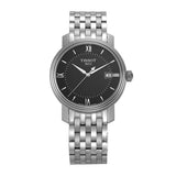 Tissot T Classic Bridgeport Black Dial Silver Steel Strap Watch For Men - T097.410.11.058.00 Buy Now By Tissot