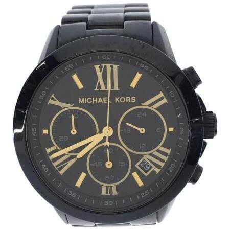 Michael Kors Brecken Chronograph Black Dial Black Steel Strap Watch for Women - MK6302 Buy Now By Michael Kors