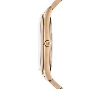 Michael Kors Slim Runway Three-Hand Gold Dial Gold Steel Strap Watch for Women - MK9122 Buy Now By Michael Kors