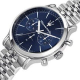 Maserati Epoca Chronograph Blue Dial Silver Steel Strap Watch For Men - R8873618024 Buy Now By Maserati