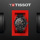 Tissot Supersport Chrono Grey Dial Black Nylon Strap Watch For Men - T125.617.36.081.00