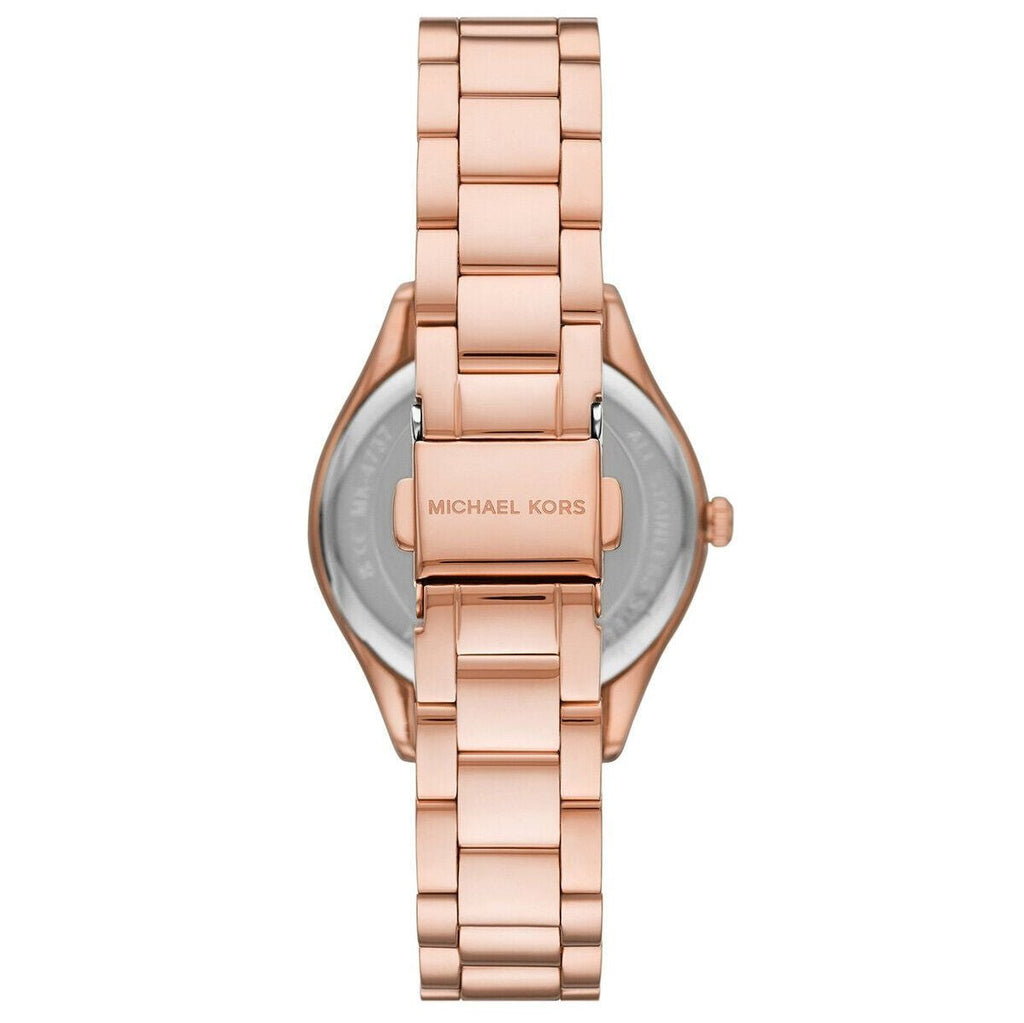 Michael Kors Lauryn Three-Hand Crystals Rose Gold Dial Rose Gold Steel Strap Watch for Women - MK4736 Buy Now By Michael Kors