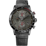Hugo Boss Rafale Chronograph Grey Dial Grey Leather Strap Watch For Men - 1513445 Buy Now By Hugo Boss