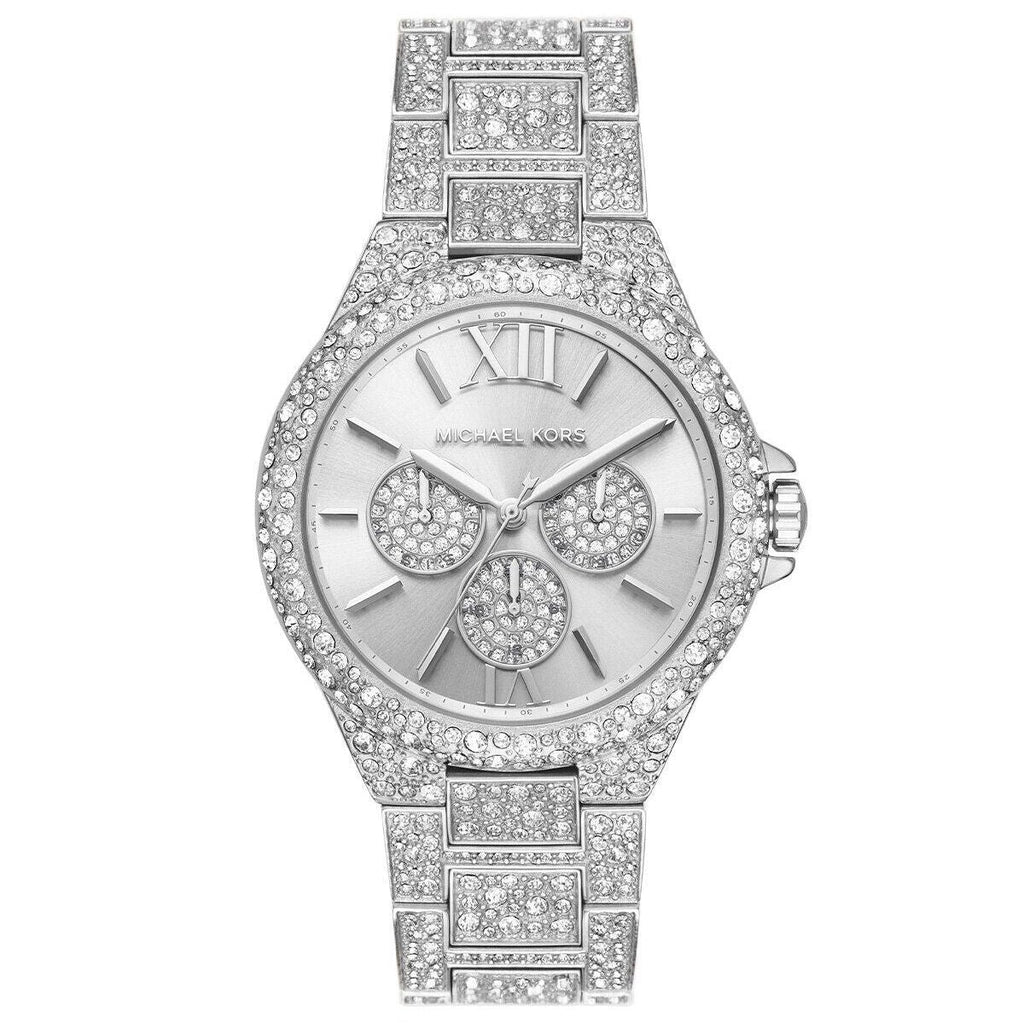Michael Kors Camille Multifunction Crystals Silver Dial Silver Steel Strap Watch for Women - MK6957 Buy Now By Michael Kors
