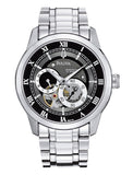 Bulova BVA Dual Aperture Black Dial Silver Steel Strap Watch for Men - 96A119 Buy Now By Bulova
