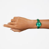 Swarovski Octea Nova Crystals Green Dial Green Leather Strap Watch for Women - 5650005 Buy Now By Swarovski