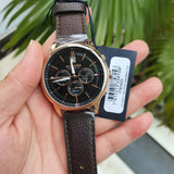 Tommy Hilfiger Multi Function Chronograph Black Dial Brown Leather Strap Watch for Men - 1791631 Buy Now By Tommy Hilfiger