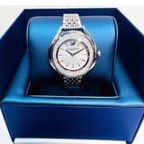 Swarovski Crystalline Aura Silver Dial Silver Steel Strap Watch for Women - 5519462 Buy Now By Swarovski