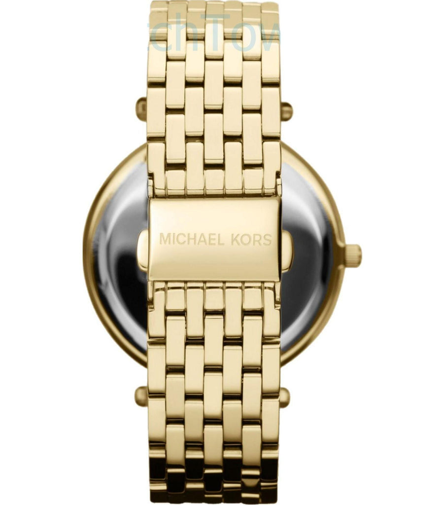 Michael Kors Darci Analog Mother of Pearl Green Dial Gold Steel Strap Watch For Women - MK3498 Buy Now By Michael Kors