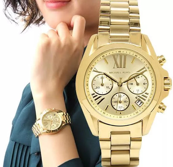 Michael Kors Bradshaw Gold Dial Gold Steel Strap Watch for Women - MK5798 Buy Now By Michael Kors