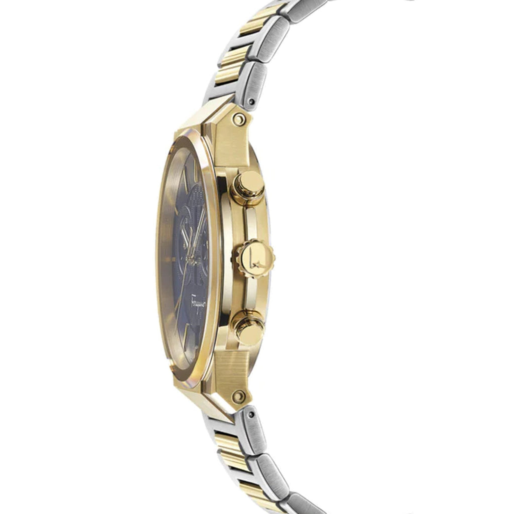 Salvatore Ferragamo Sapphire Chrono Blue Dial Two Tone Steel Strap Watch for Men - SFME00521 Buy Now By Salvatore Ferragamo