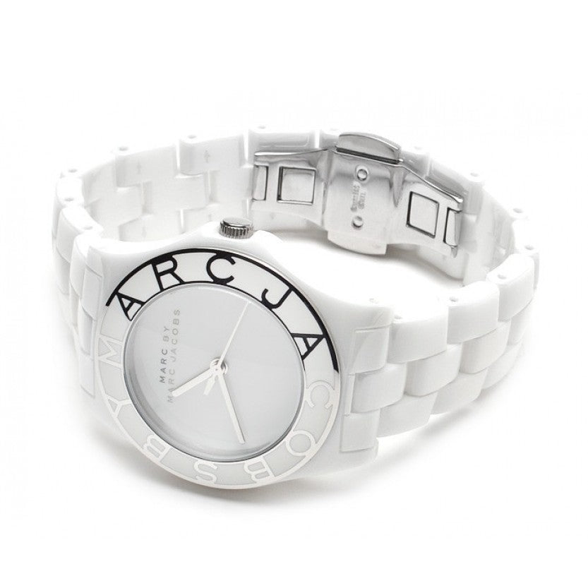 Marc Jacobs Marc White Dial White Ceramic Strap Watch for Women - MBM9500 Buy Now By Marc Jacobs