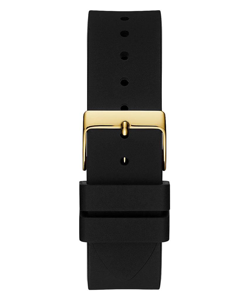 Guess Venus Diamonds Black Dial Black Rubber Strap Watch for Women - GW0118L1 Buy Now By Guess