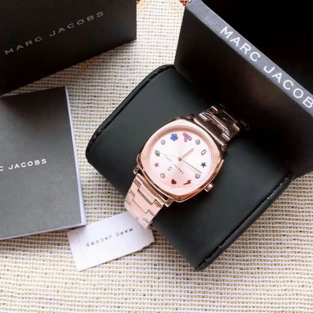 Marc Jacobs Mandy Rose Gold Dial Rose Gold Steel Strap Watch for Women - MJ3550 Buy Now By Marc Jacobs