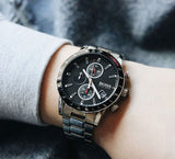 Hugo Boss Rafale Chronograph Black Dial Silver Steel Strap Watch for Men - 1513509 Buy Now By Hugo Boss