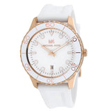 Michael Kors Runway Quartz White Dial White Rubber Strap Watch For Women - MK6853 Buy Now By Michael Kors