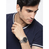 Fossil The Commuter Black Dial Silver Steel Strap Watch for Men - FS5399 Buy Now By Fossil