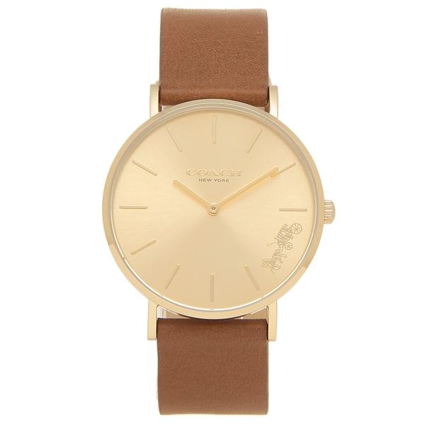 Coach Perry Gold Dial Brown Leather Strap Watch for Women - 14503331 Buy Now By Coach