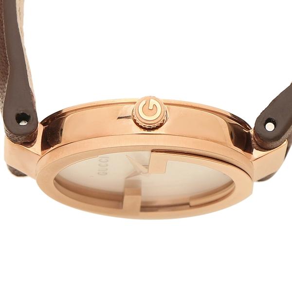 Gucci G Interlocking Mother of Pearl Dial Brown Leather Strap Watch For Women - YA133516 Buy Now By Gucci