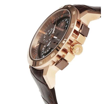 Maserati Ingegno Chronograph Brown Dial Brown Leather Strap Watch For Men - R8871619001 Buy Now By Maserati