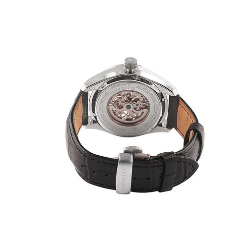 Maserati Epoca Automatic Skeleton Dial Black Leather Strap Watch For Men - R8821118002 Buy Now By Maserati