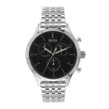 Hugo Boss Companion Black Dial Silver Steel Strap Watch for Men - 1513652 Buy Now By Hugo Boss