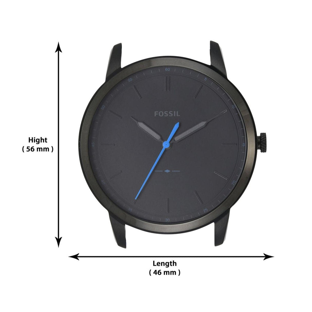 Fossil The Minimalist Black Dial Black Steel Strap Watch for Men - FS5308 Buy Now By Fossil