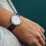 IWC Portofino Automatic White Dial Black Leather Strap Watch for Men - IW356517 Buy Now By IWC