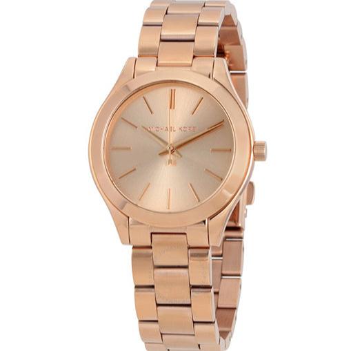Michael Kors Slim Runway Rose Gold Dial Rose Gold Steel Strap Watch for Women - MK3513 Buy Now By Michael Kors