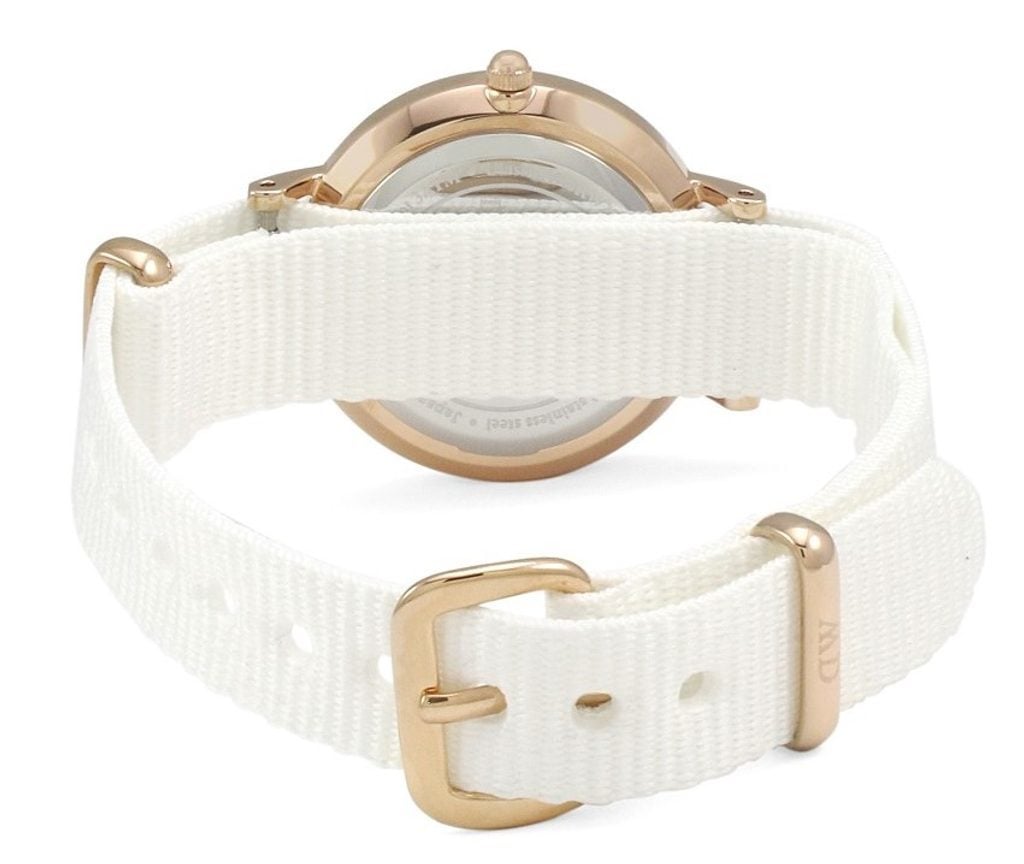 Daniel Wellington Petite Dover Quartz White Dial White NATO Strap Watch For Women - DW001000313 Buy Now By Daniel Wellington