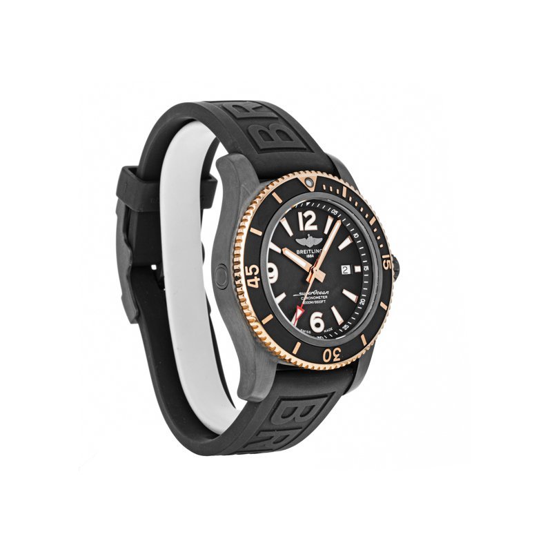 Breitling Superocean Automatic 46mm Black Dial Black Rubber Strap Watch for Men - U17368221B1S1 Buy Now By Breitling