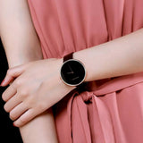 Calvin Klein Full Moon Black Dial Black Leather Strap Watch for Women - K8Y236C1 Buy Now By Calvin Klein