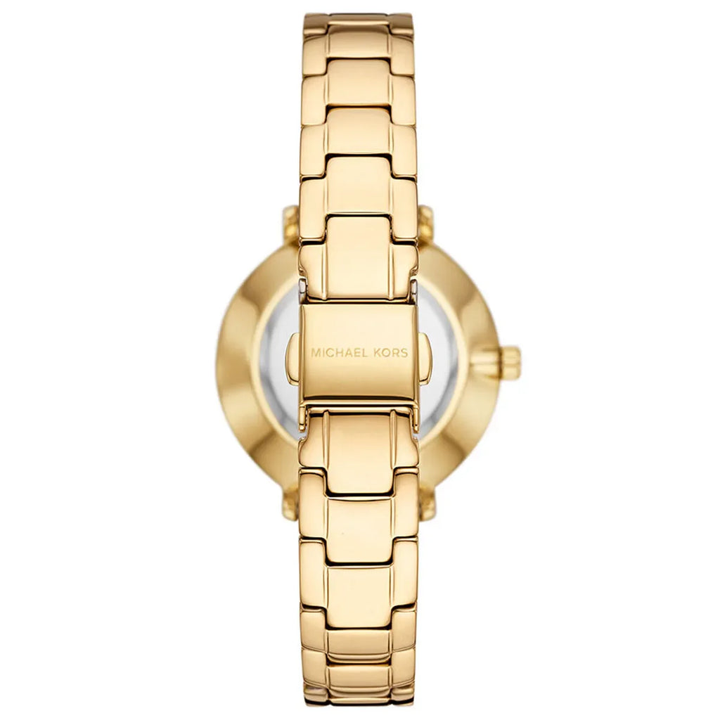 Michael Kors Quartz Mother of Pearl White Dial Gold Steel Strap Watch For Women - MK1065 Buy Now By Michael Kors