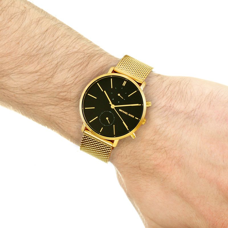 Michael Kors Jaryn Black Dial Gold Steel Strap Watch for Men - MK8503 Buy Now By Michael Kors