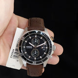 Fossil Wakefield Black Dial Brown Leather Strap Watch for Men - CH2944 Buy Now By Fossil