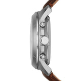 Fossil Grant Automatic White Dial Brown Leather Strap Watch for Men - ME3027 Buy Now By Fossil