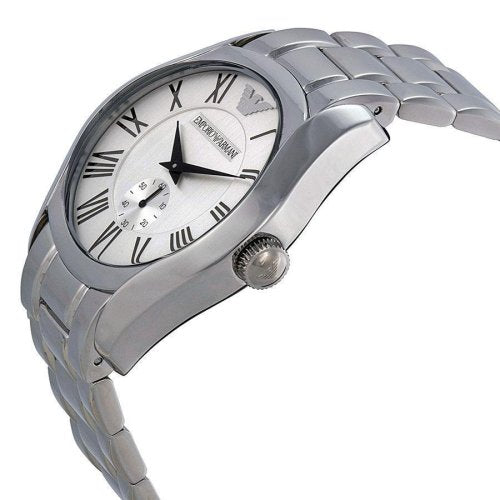 Emporio Armani Classic Quartz Silver Dial Silver Steel Strap Watch For Men - AR0647 Buy Now By Emporio Armani