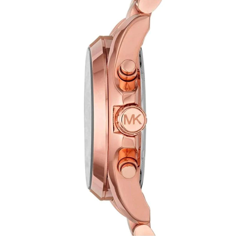 Michael Kors Bradshaw Quartz Blue Dial Rose Gold Steel Strap Watch For Women - MK5951 Buy Now By Michael Kors