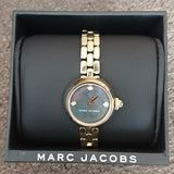 Marc Jacobs Courtney Mother of Pearl Black Dial Gold Steel Strap Watch for Women - MJ3460 Buy Now By Marc Jacobs