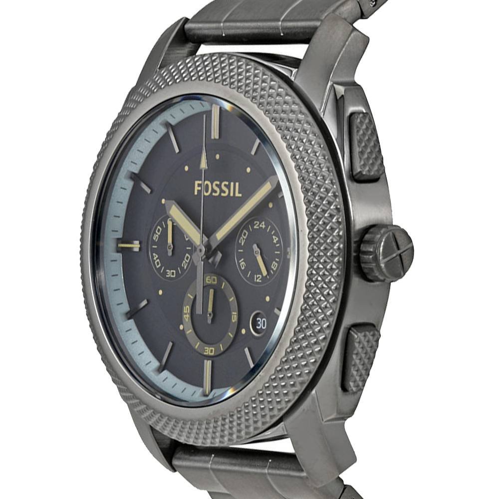 Fossil Machine Chronograph Grey Dial Grey Steel Strap Watch for Men - FS5172 Buy Now By Fossil
